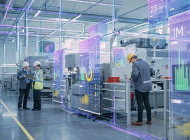 Factory,Digitalization:,Two,Industrial,Engineers,Use,Tablet,Computer,,Big,Data Manufacturing Digitalization
