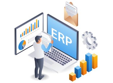 Erp,Business,Management,,Flat,Isometric,3d,Illustration Enterprise Resource Planning (ERP)